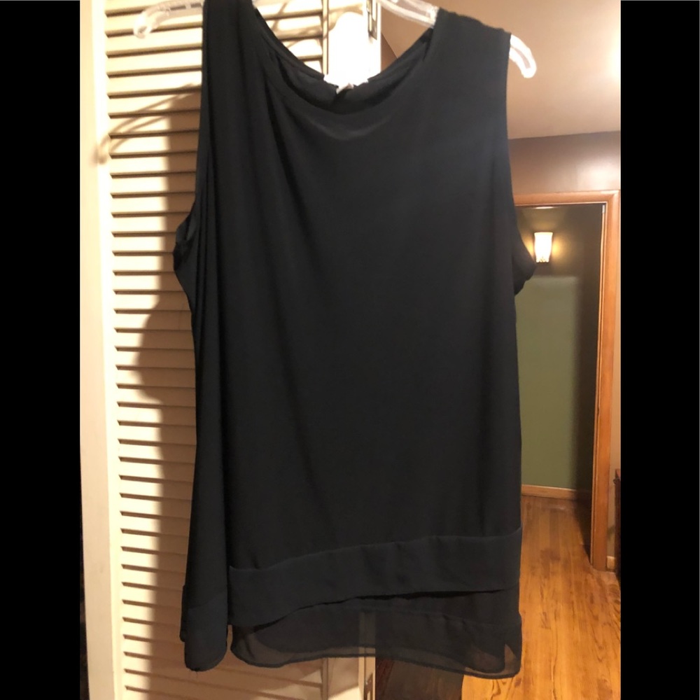 Black knit dress tank